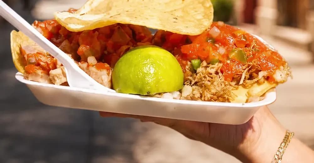 Tostadas tradicionales del Festival de la Tostada en Jerez, Zacatecas